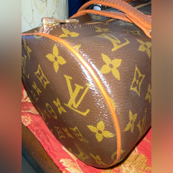 💯AUTHENTIC VINTAGE LOUIS VUITTON BROWN CANVAS MONOGRAM PAPILLON 30 SHOULDER BAG - Picture 6 of 15